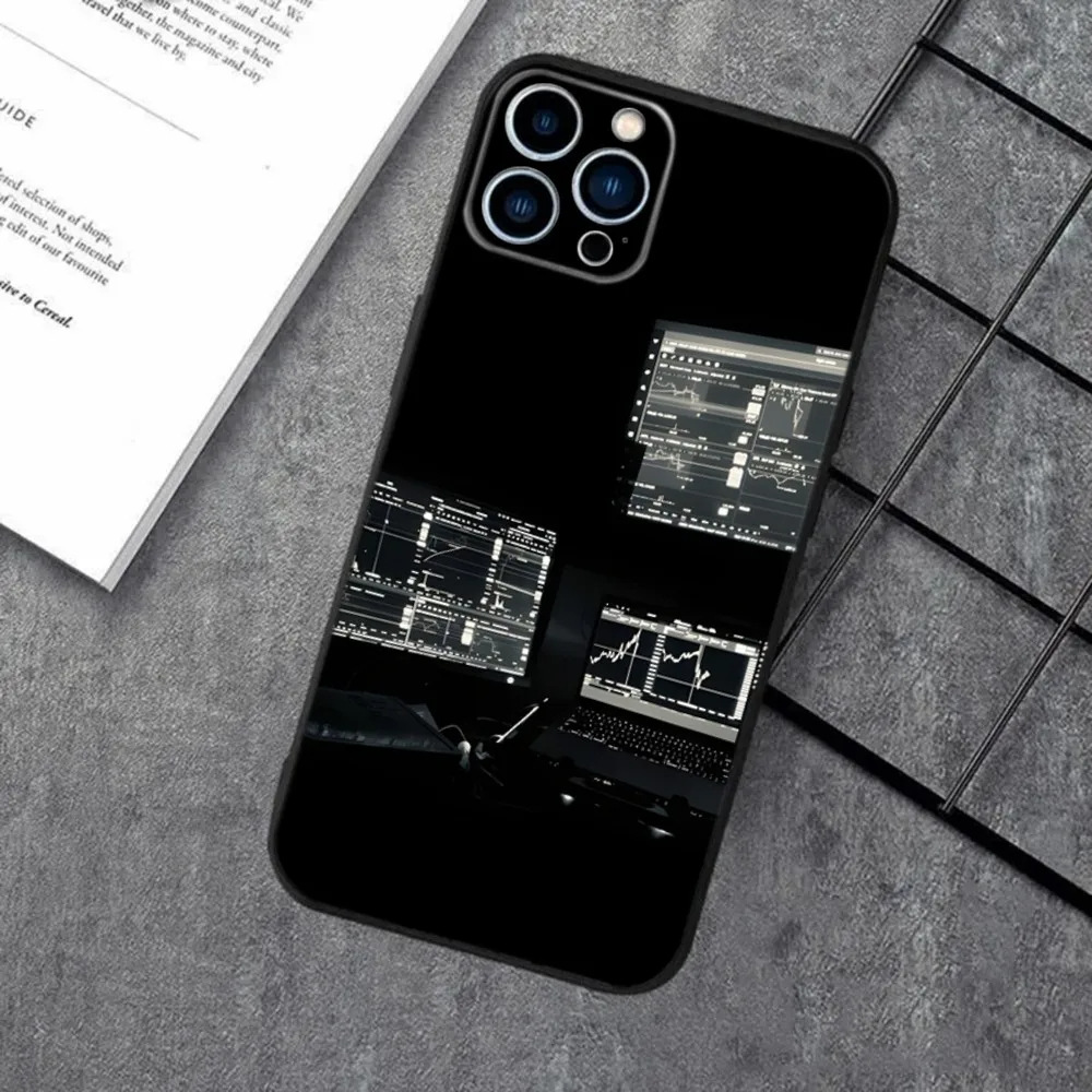 Black Rear Cover Anti-fall Protective Case Phone Case