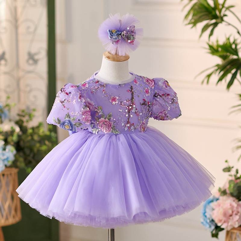 New Dream Purple Mori Style FARCENT Puff Sleeve Tulle Tutu Skirt - Image 1