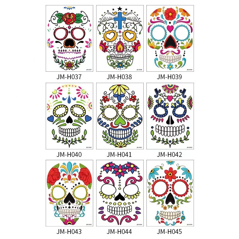 9piece Set Skull