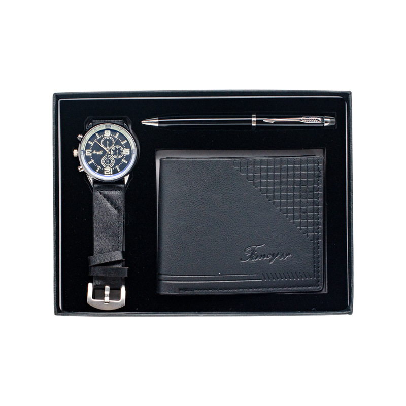 Creative Holiday Gift Wallet Pen Watch Set - Image 5