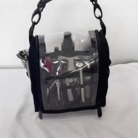 New Transparent PVC Double-layer Cosmetic Bag