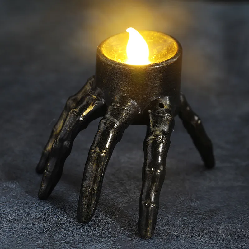 Halloween Skull Hand Lantern Atmosphere Decoration Props Skull Foot Night Lantern Halloween Candle Lantern – image 5