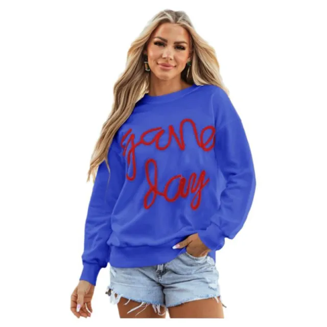 Women's Casual All matching Loose Letter Embroidery Top Lc25317536 P5 Xl - Shop at LoveMi