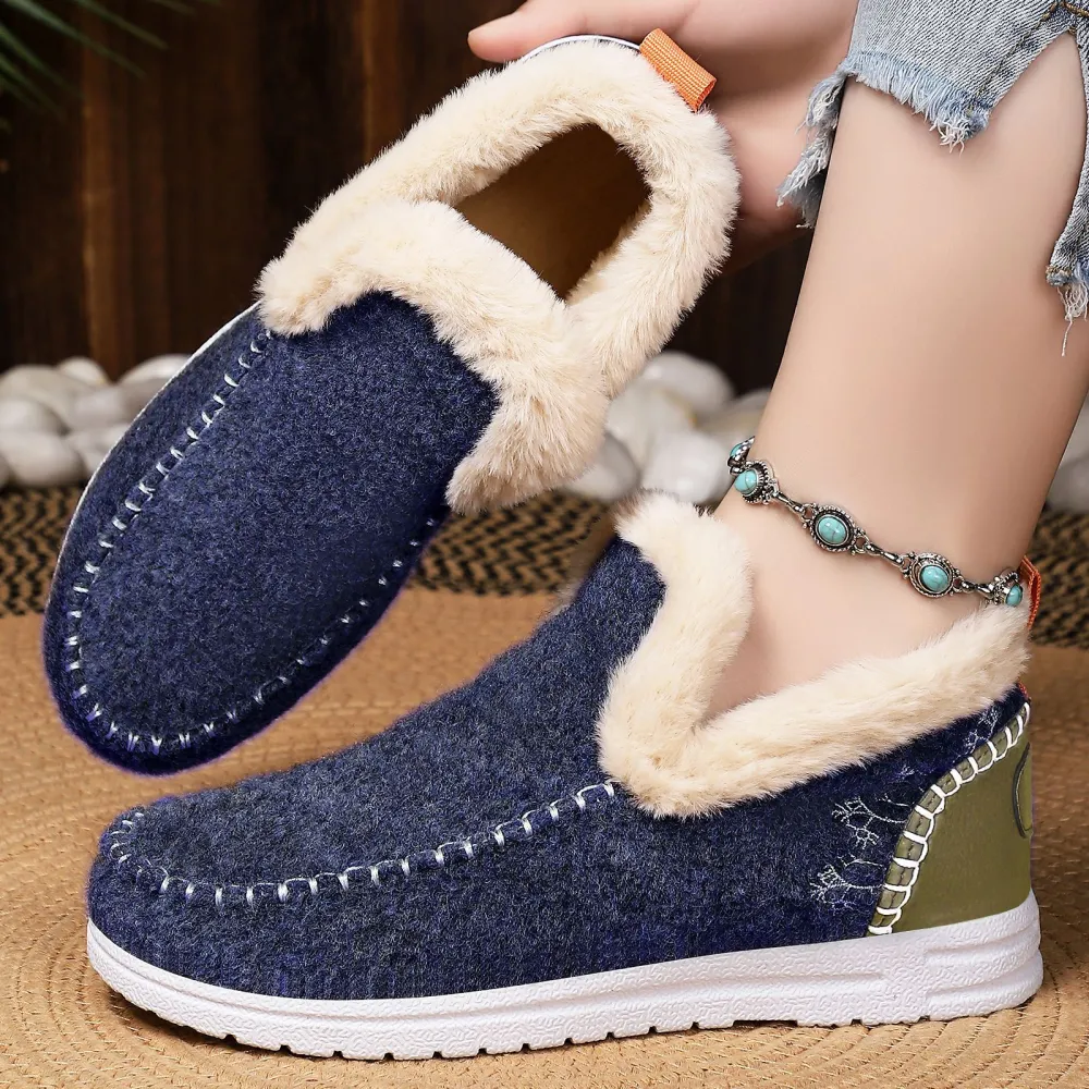 Cold-proof Female Lightweight Simple Cotton Boots