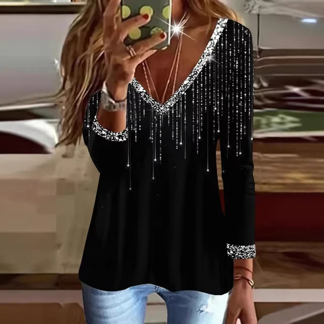 Stylish Minimalist And Relaxed Fit Long Sleeve Top For Women