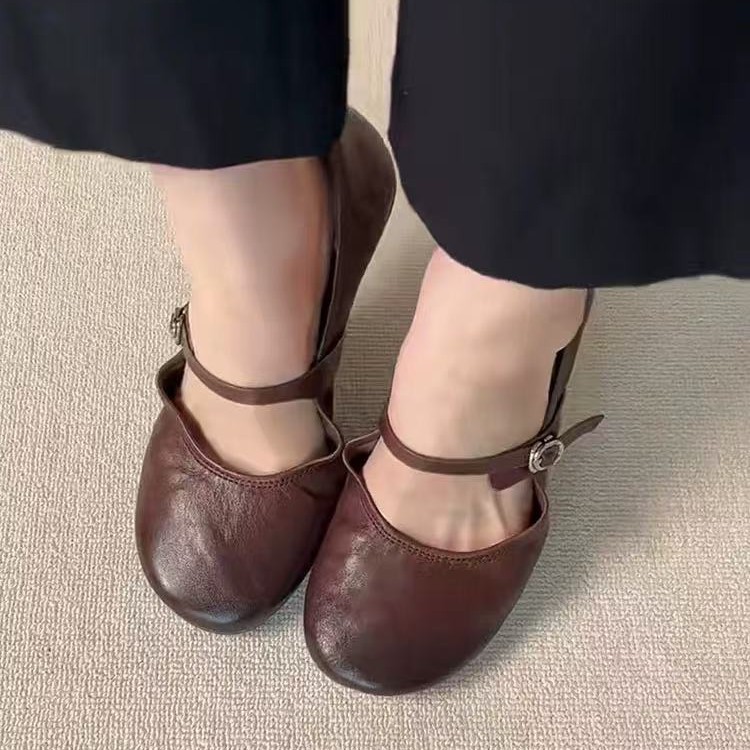 Leather Mary Jane Flats, picture 3 of 5