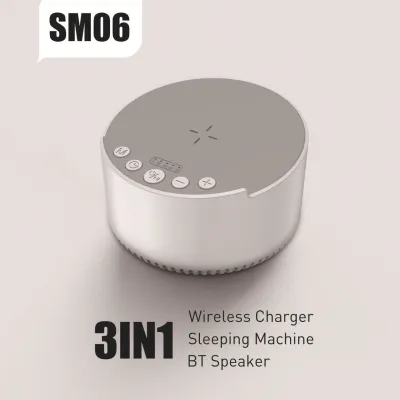 Smart White Noise 15W Wireless Charger Bluetooth Speaker