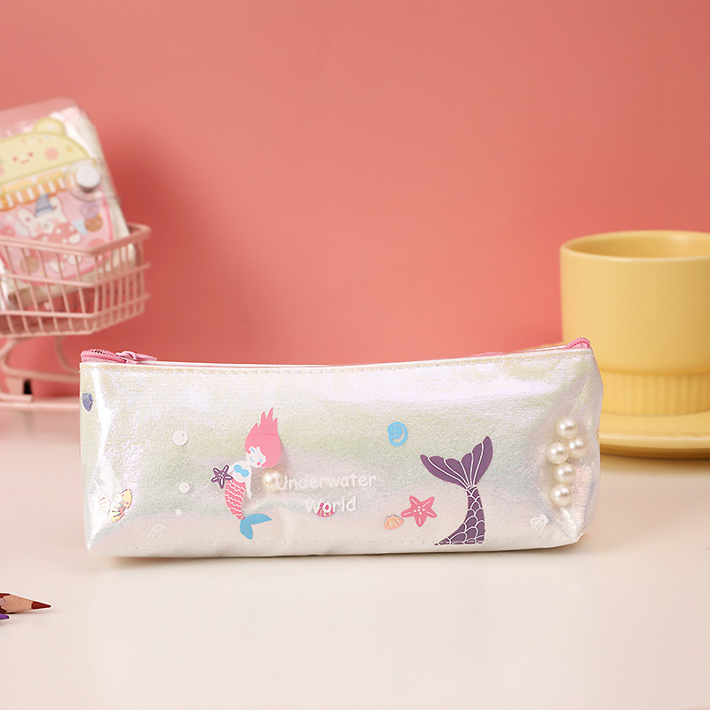 Mermaid Pencil Case White