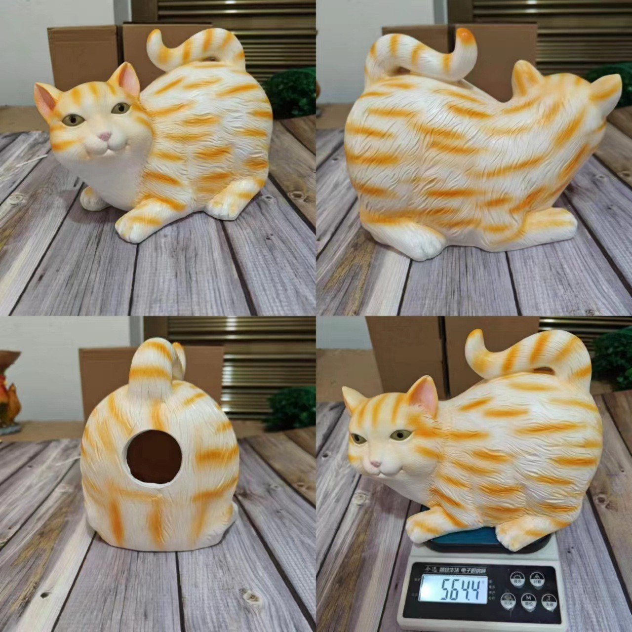 Title 6, Simulation Cat M Tissue Holder Desktop Decoration