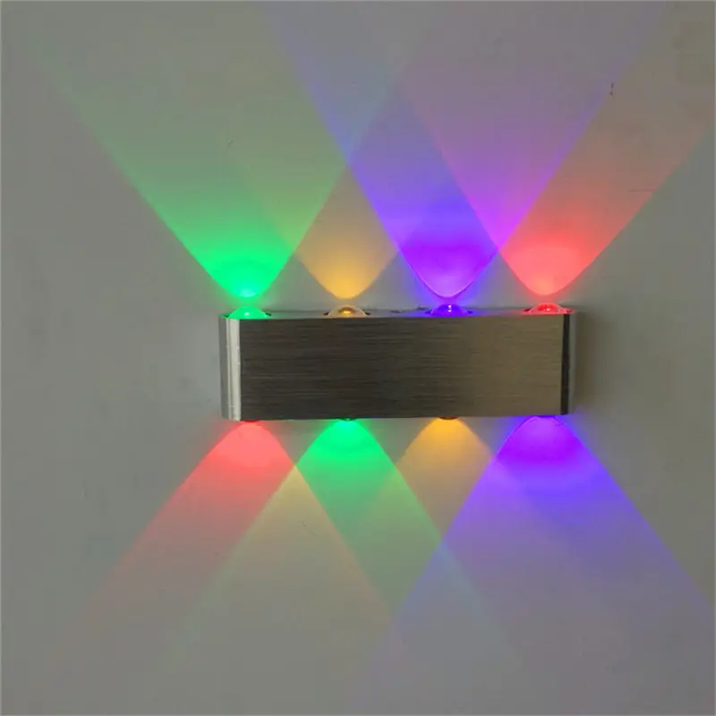 LED Aluminum Frame Rectangular Wall Lamp Bedroom