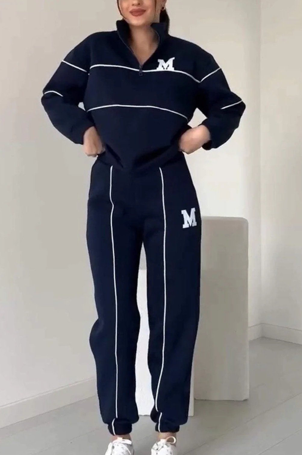 Womens 2 Piece Outfits Lounge Hoodless Pullover Sweatshirt Sweatsuit Sets Sweats - Picture 11 of 16