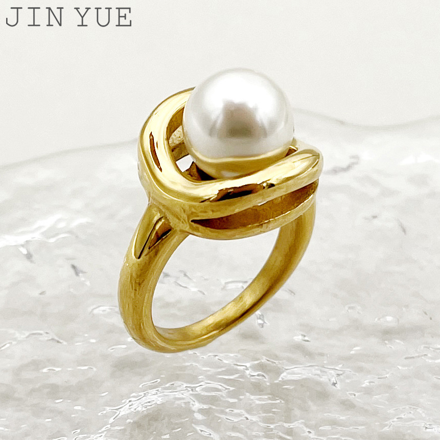 Geometric Lines Double-layer Cutting Surface Casting Ring