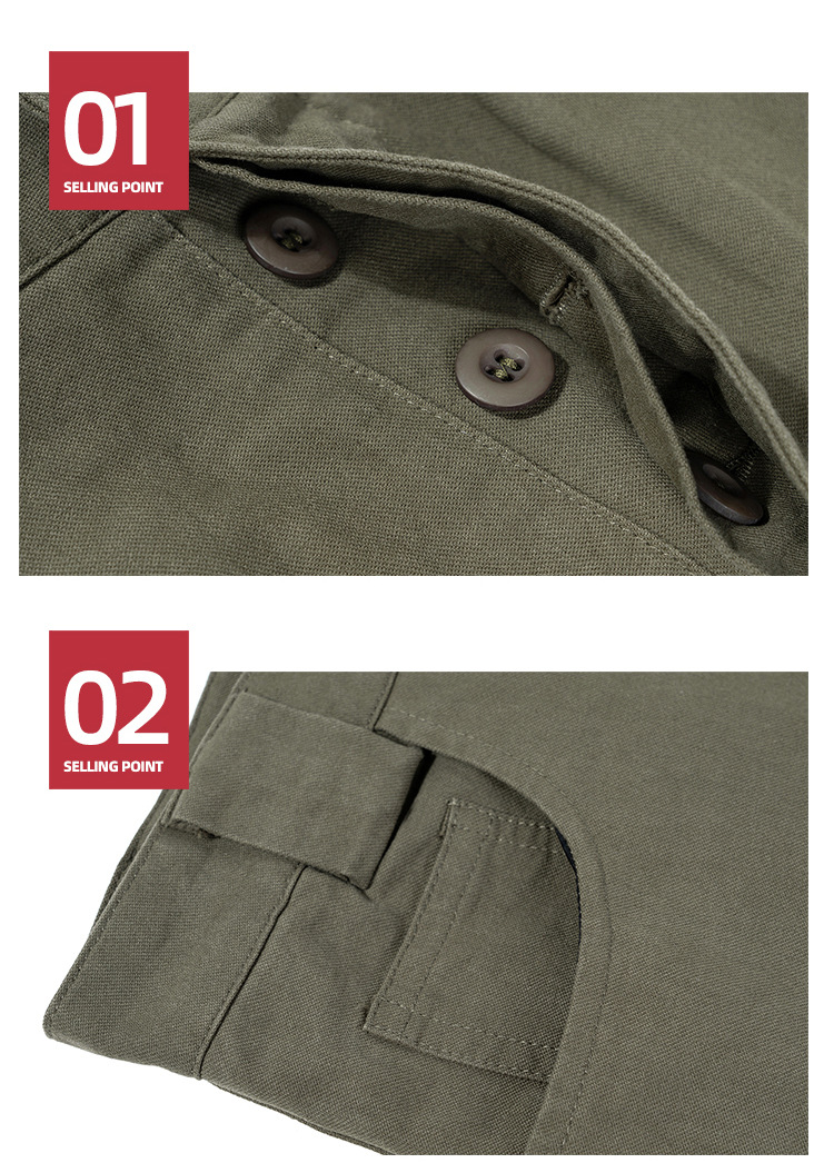 Men's And Women's High Street Functional Leisure Distressed Multi-pocket Cargo Pants