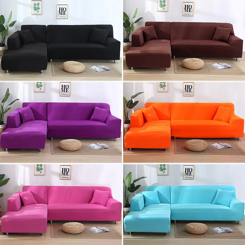 Stretch Sofa Cover Full-Encasing Universal L-Shaped