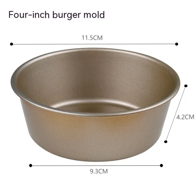 Non stick Round Cheese Fromage Small Cake Baking Tool Hamburger Mold Hamburger Mold - Shop at LoveMi