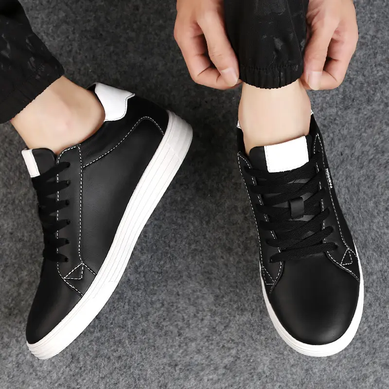 Autumn Flat Heel Height Increasing Insole Lace-up