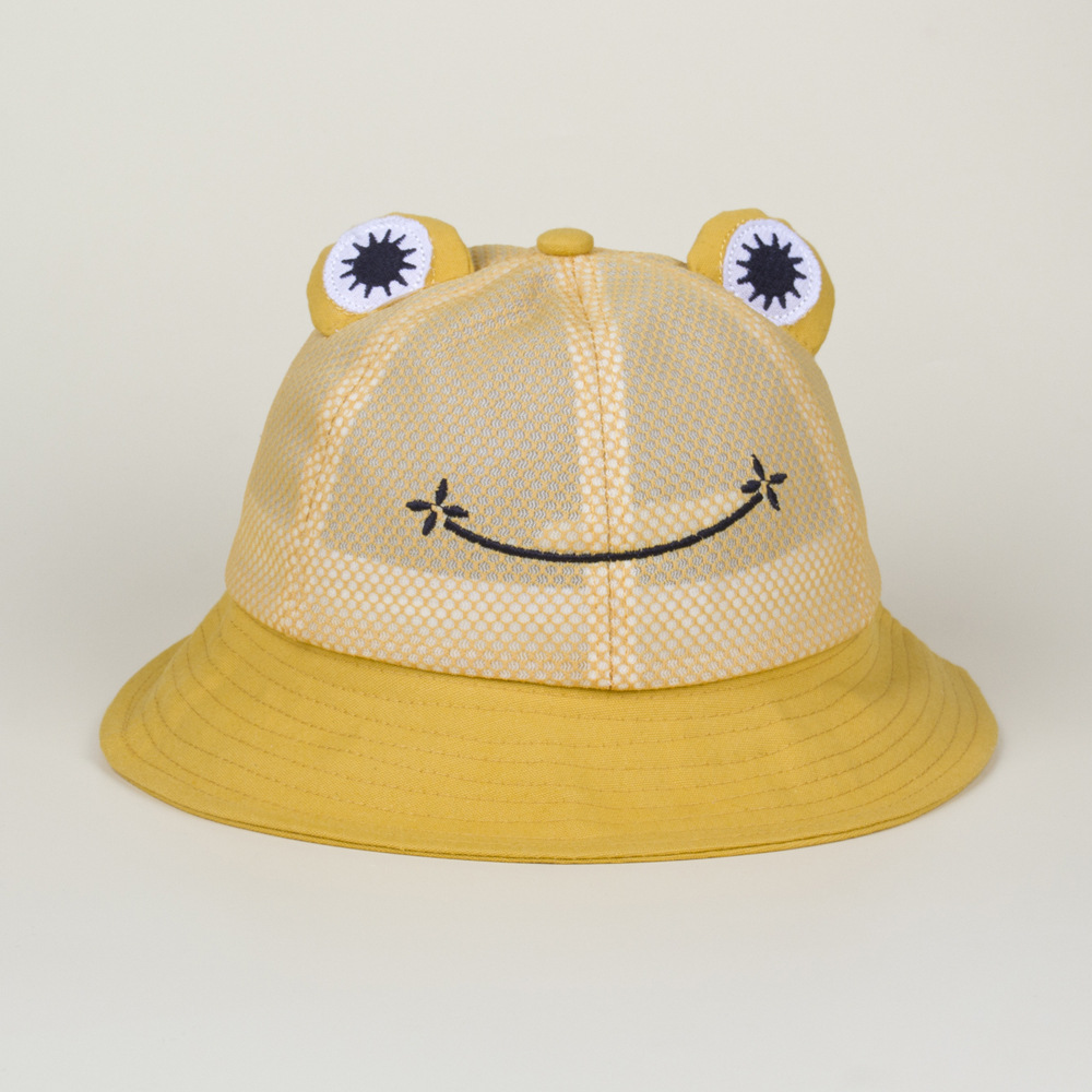 Cute Travel Sun-proof Stereo Frog Breathable Net Hat
