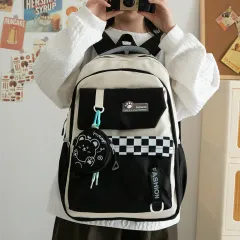 Fashion Cool Backpack Girls Casual - Black - View 1