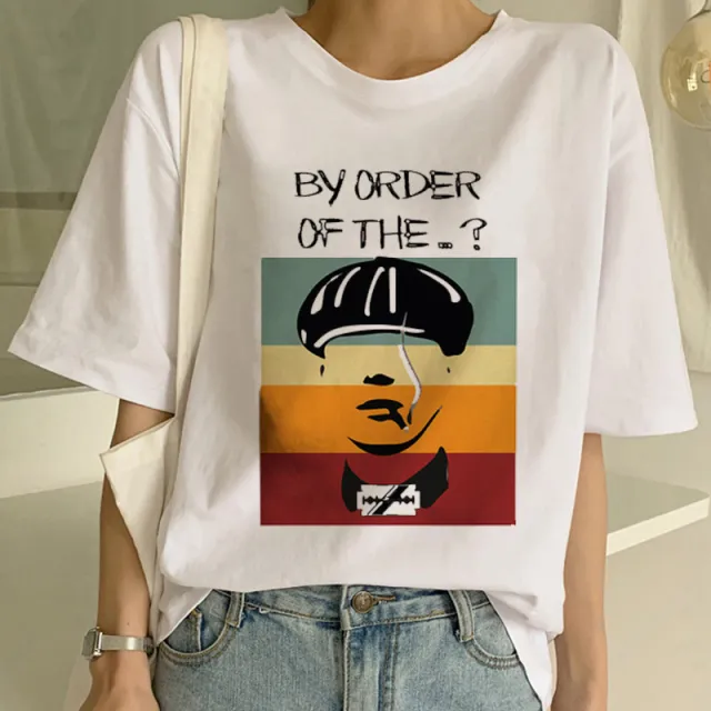 Women's Personalized Letter Printed T shirt L306 05 White - Shop at LoveMi