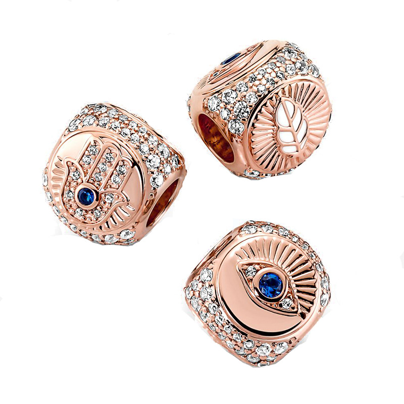 Simple White Copper Silver Plated Bead Pendant