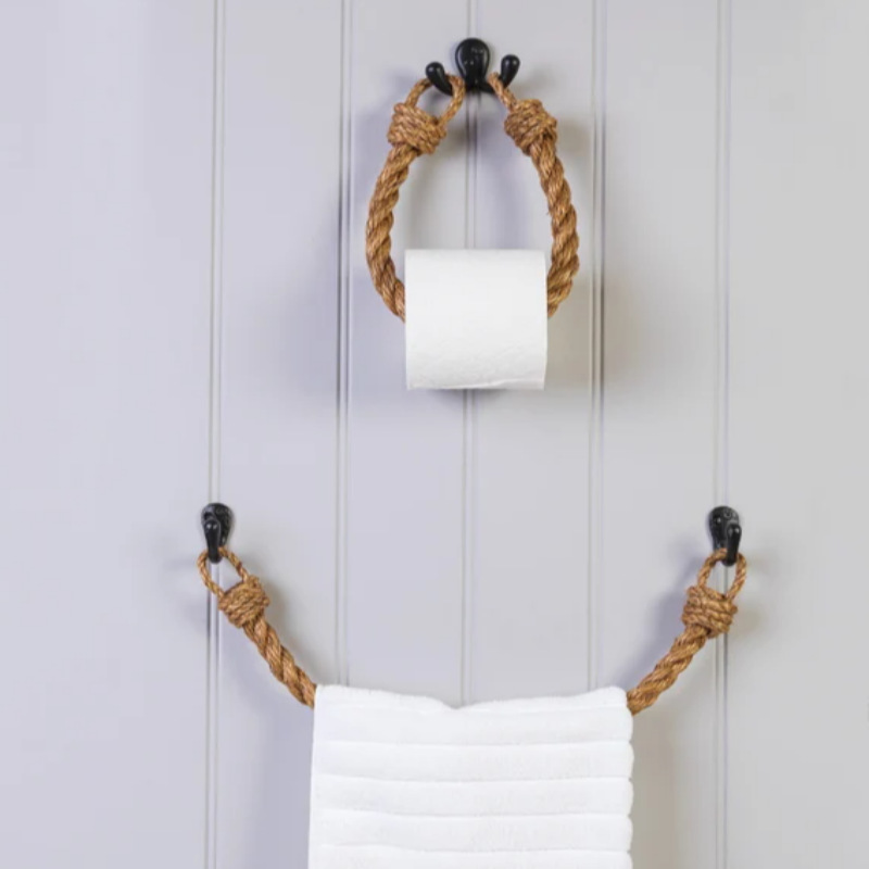 Round Hemp Rope Tissue Holder, picture 3 of 4