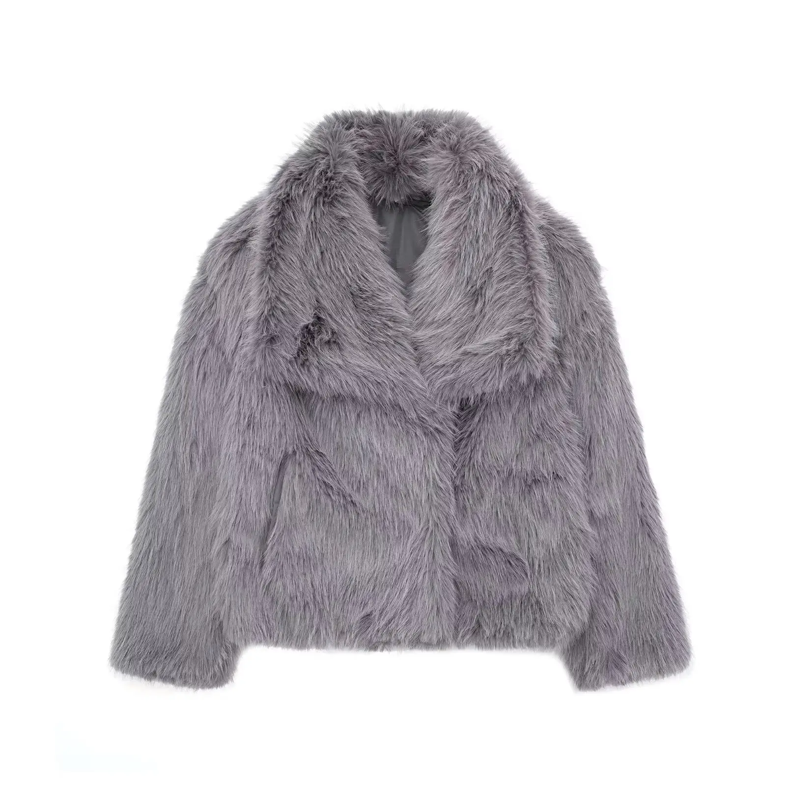 Winter Plush Coat Fashion Warm Thicken Fluffy