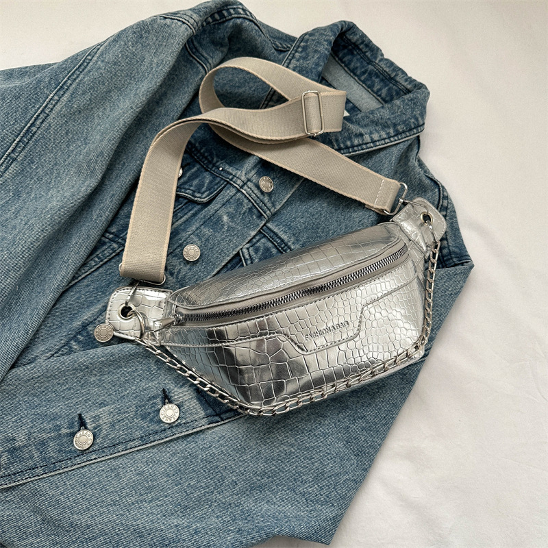 Fashion Retro Casual Fashion Messenger Bag Silver - Shop at LoveMi