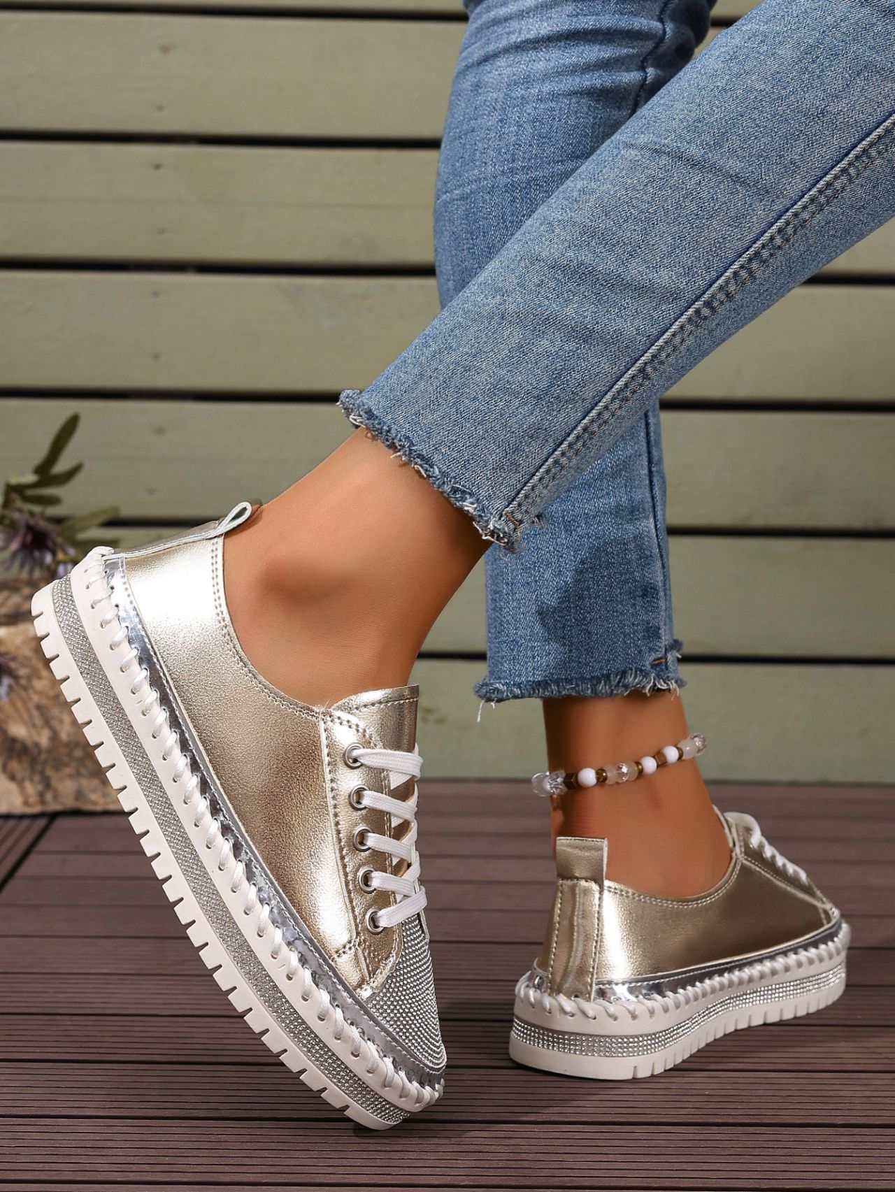 Women’s Plus Size White Sneakers