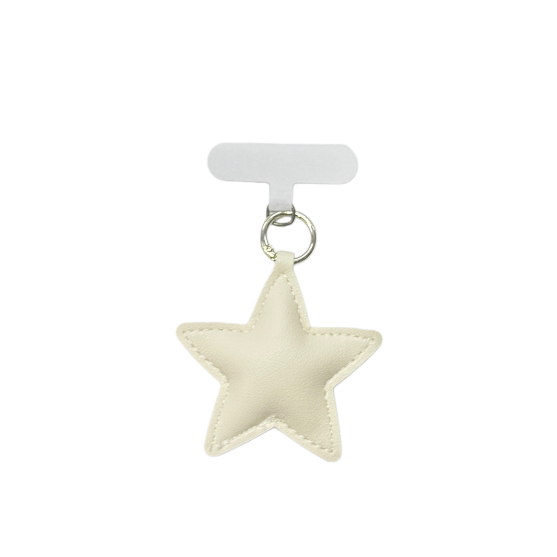Niche Versatile Leather Star Keychain Phone Lanyard Pendant