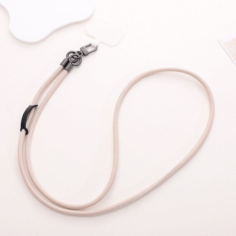 Leather Mobile Phone Lanyard Anti-lost Crossbody Back Halter Strong Durable Strap Rope