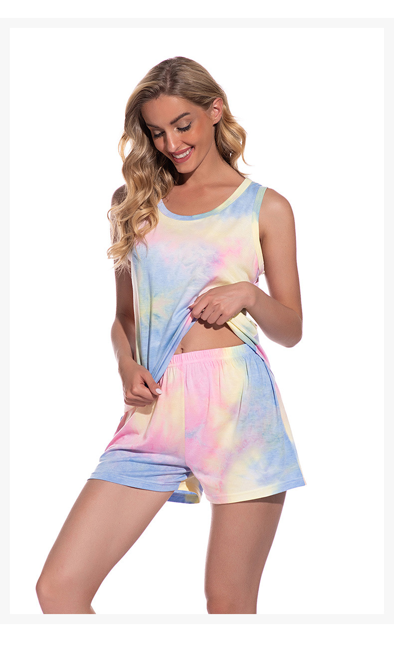 Title 5, Color Tie-dyed Modal Cotton Pajamas Women