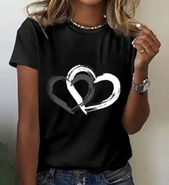 Women's Casual Pattern Digital Printed T shirt Dt03Tfht19 3Xl - Shop at LoveMi