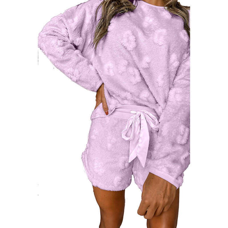 Fashionable Warm Plush Casual Suit