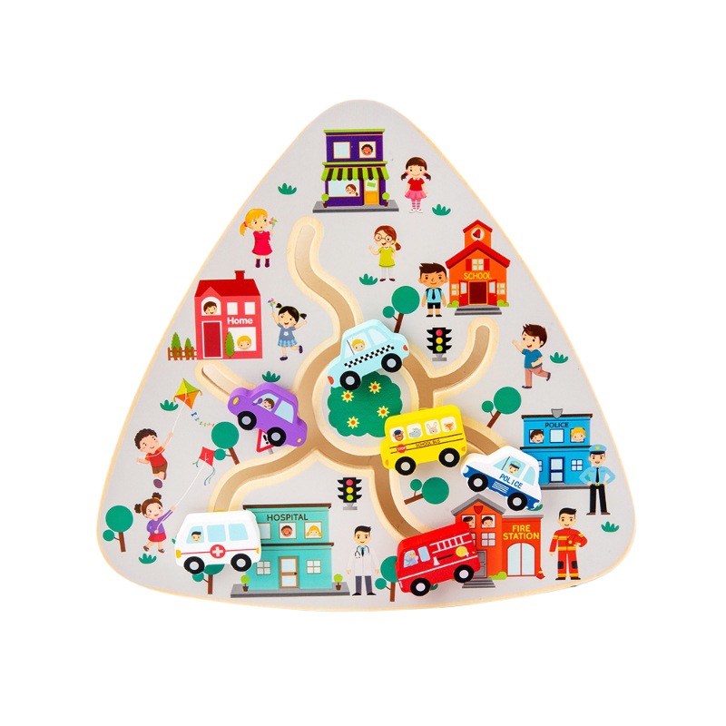 Wooden Brain-Training Logic And Concentration Game