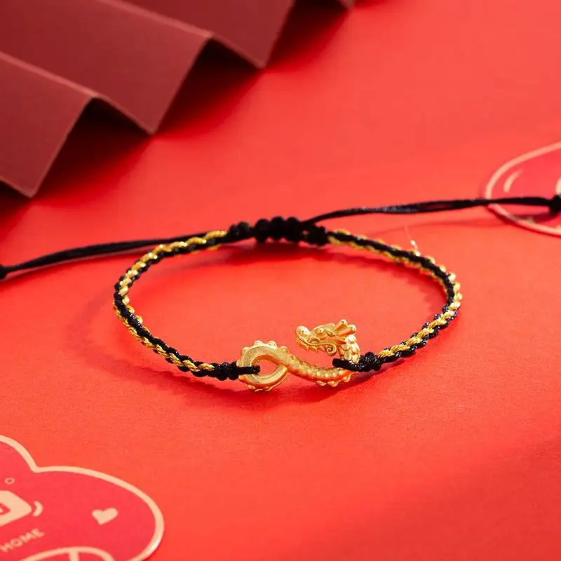 Lucky Dragon Red Rope Braided Bracelet