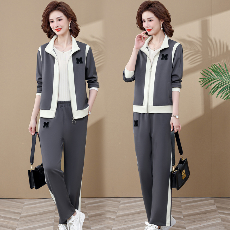 Spring And Autumn Young Mother Fashion Sportswear Suit