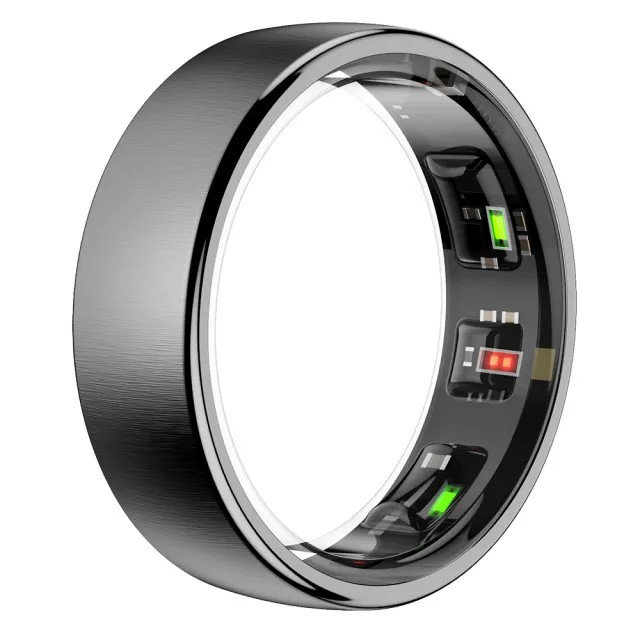R10 Smart Ring Heart Rate Blood Oxygen Body Temperature Pressure Sleep Health Black - Shop at LoveMi