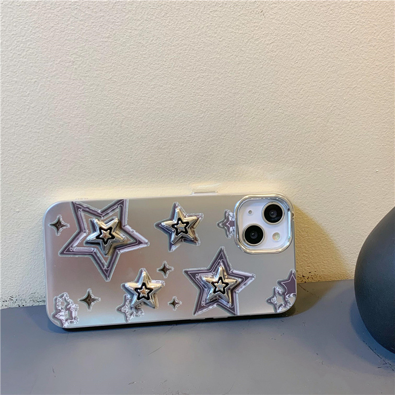 Electroplating Three-dimensional Sweet Cool Star Phone Case - Image 7