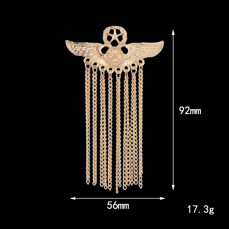 Title 1, Spilla distintivo in metallo Five Star Wings. E...