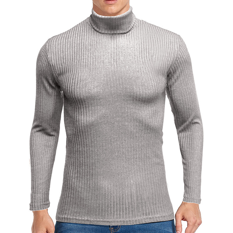 Title 8, Herren Pullover High-Neck Warmer Langarm T-Shir...