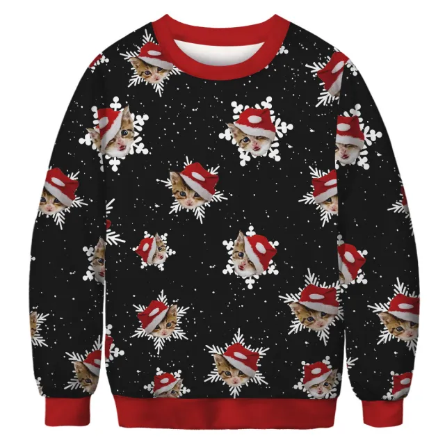 Printed Crew Neck Sweatshirt Autumn And Winter Long Sleeve Loose Women Wmsdyw075 - Shop at LoveMi