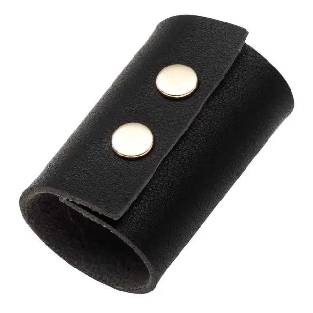 PU Leather Headband Gel Women Ponytail Clip Decoration Hair Accessories Black - Shop at LoveMi