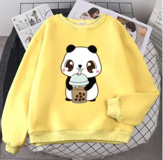 Plus Size Sweater Round Neck Printed Letters Loose Comfortable Top Yellow - Shop at LoveMi