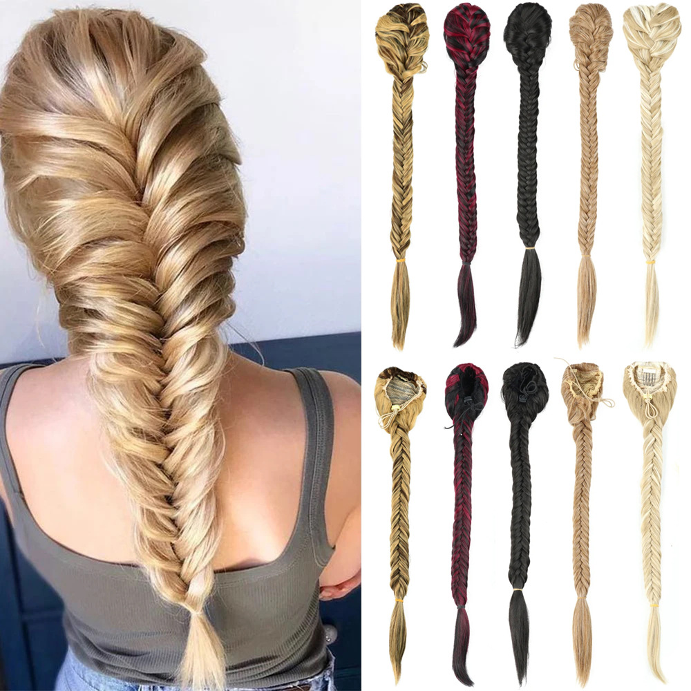 Synthetic Braided Fishtail Horse Tail Women's Wig