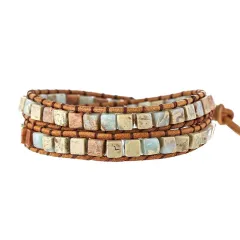 Design Multi-layer Winding Bracelet Woven - Brown - View 1