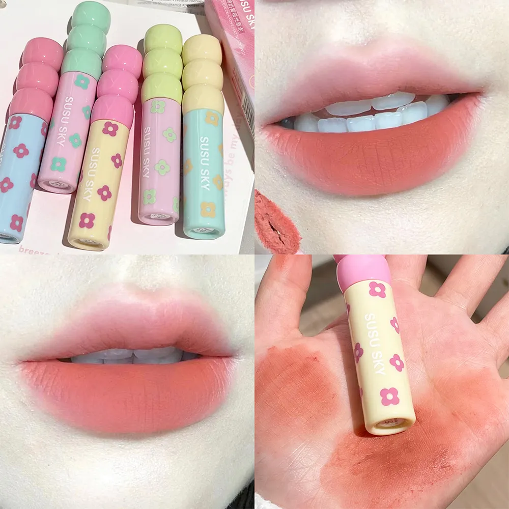 Soft Milk Mist Lip Mud Sugar Gourd Velvet Matte - 05 Cotton Apricot