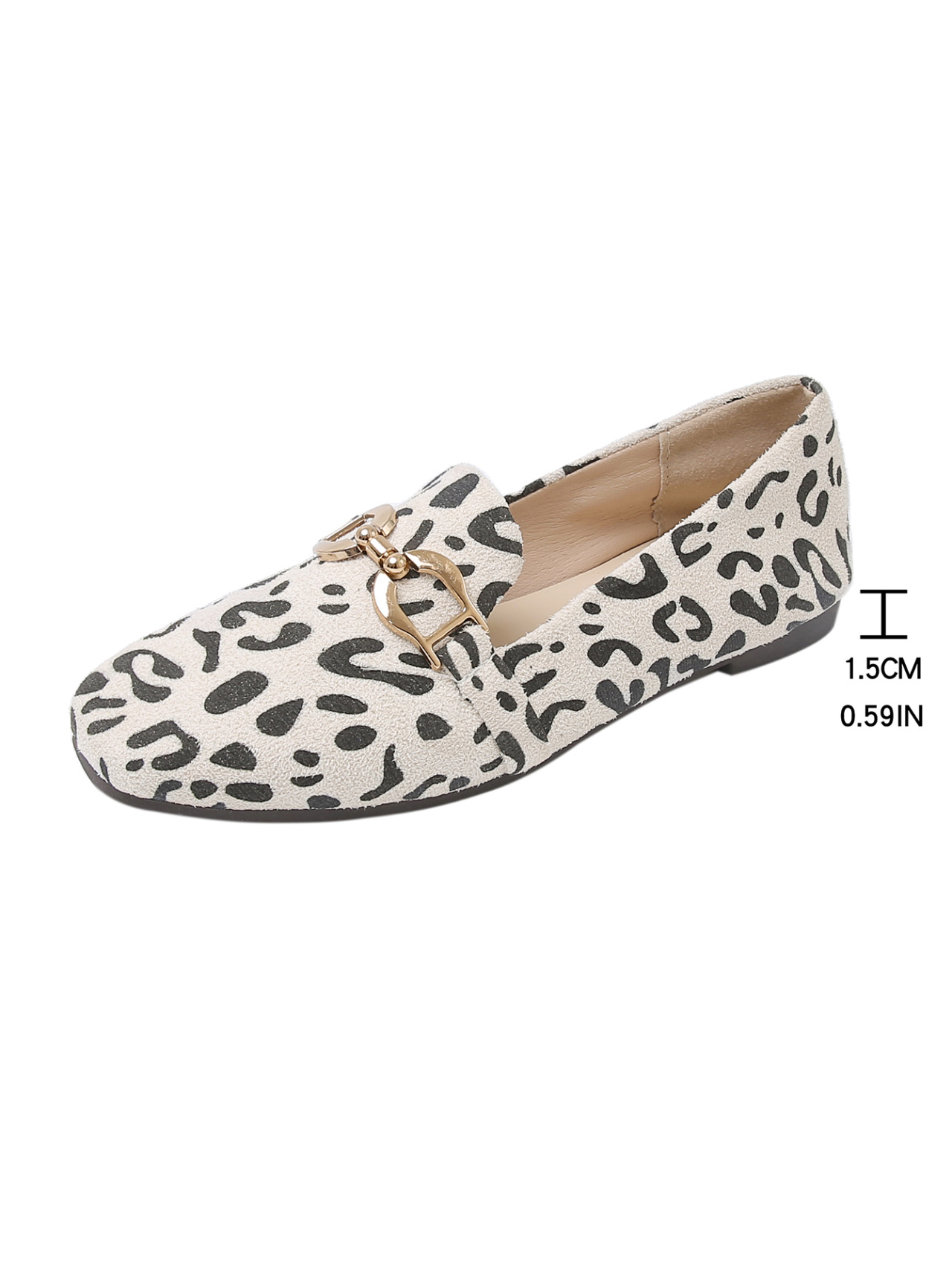 Square-Toe Slip-On Flats, picture 4 of 5