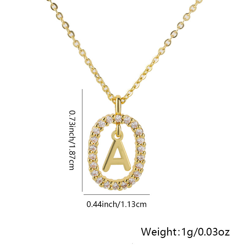 26 Letters Pendant Necklace Light Luxury And Simplicity