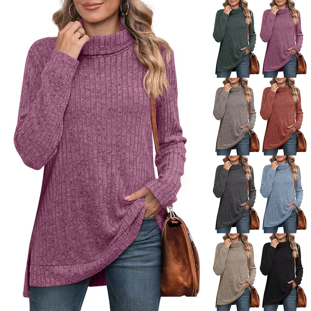 Solid Color Loose-fitting T-shirt Top Women