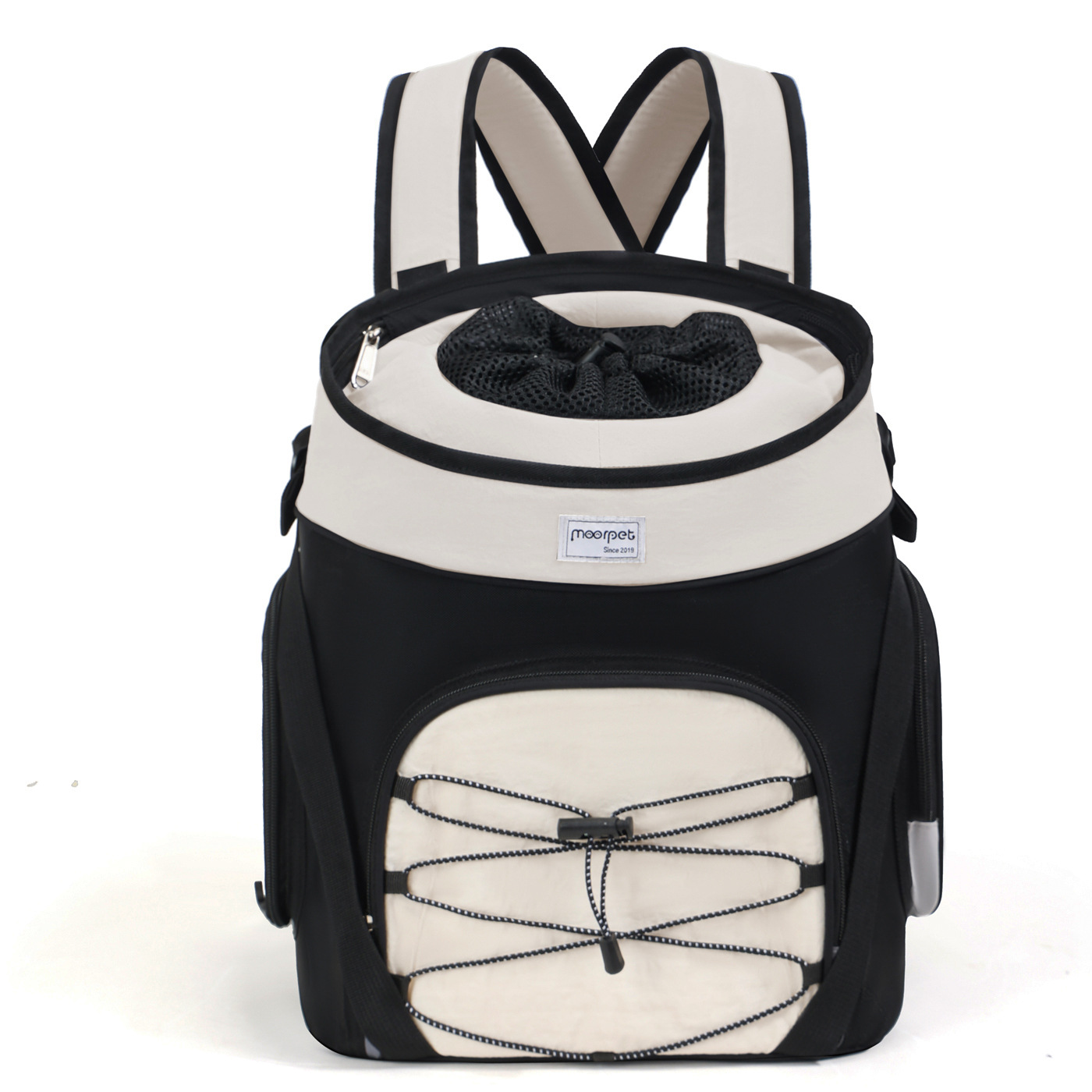 Pet Carrier Backpack With A Head-out Design For Cats And Dogs Worn Across The Chest - Pet Carrier Backpack With A Head-out Design For Cats And Dogs Worn Across The Chest Creamy white